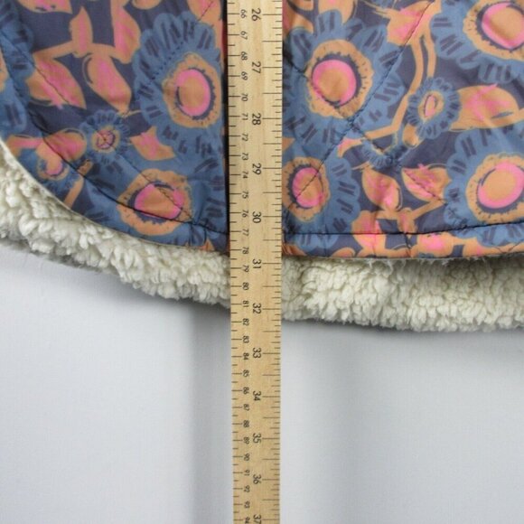 Natural Life Kimono Sherpa Jacket Women L XL Snap Hooded Boho Oversized Hood 764 - Picture 15 of 16